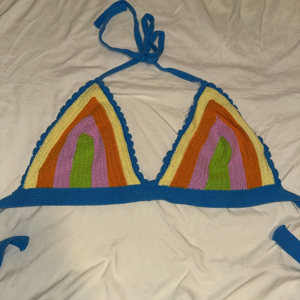 Wild Fable Multicolor Knit Swim Coverup
